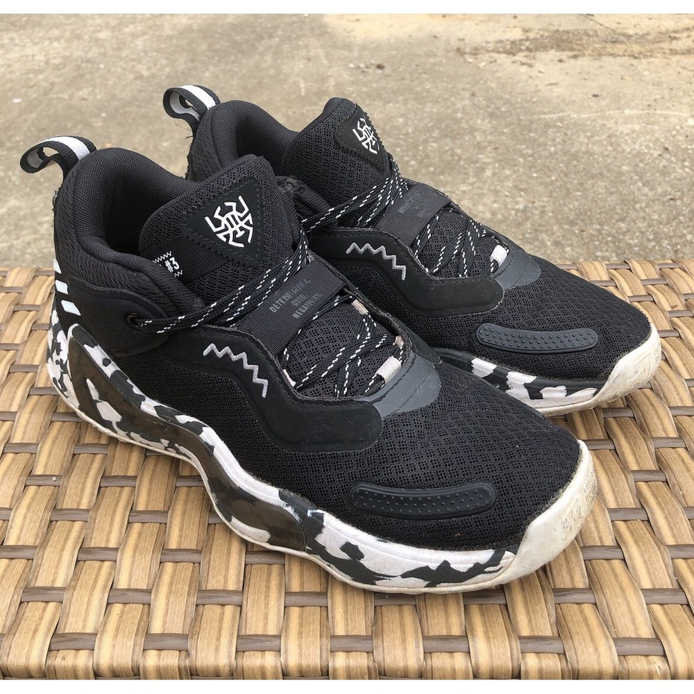 adidas D.O.N. Issue 3 Black - Size 8